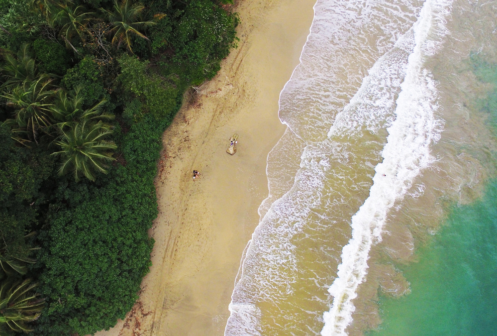drone aerial costa rica beach